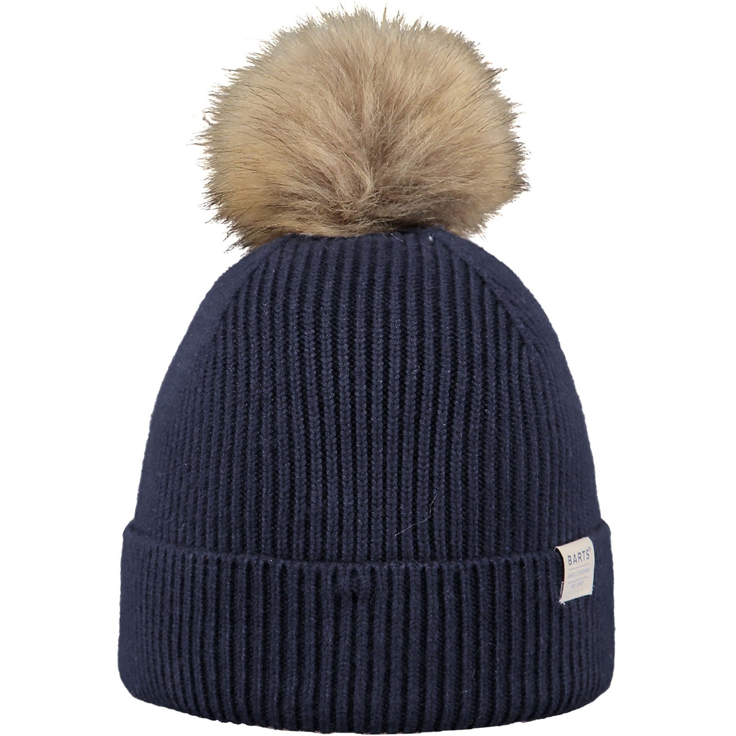 Barts Kids Cinder Faux Fur Pom Pom Knitted Bobble Hat