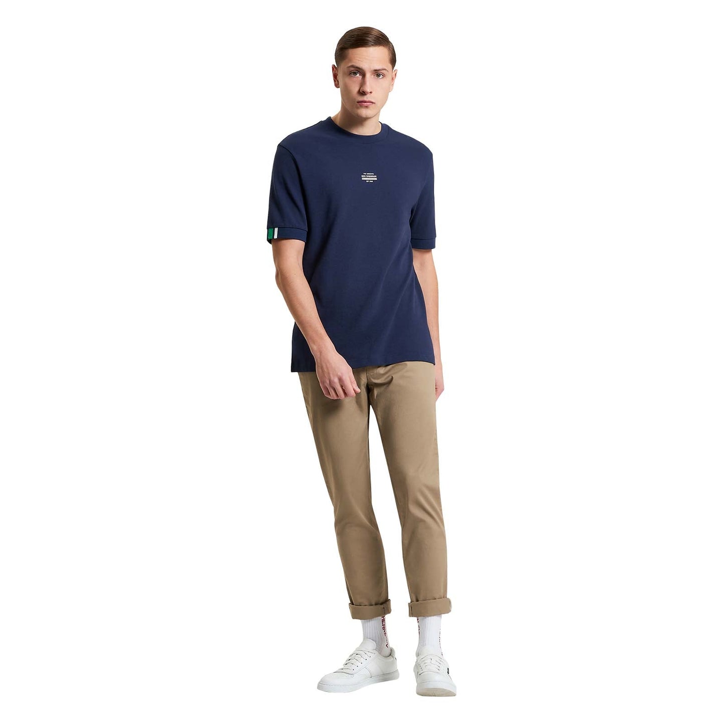 Ben Sherman Mens Tipped Pique Tee Short Sleeve T-Shirt