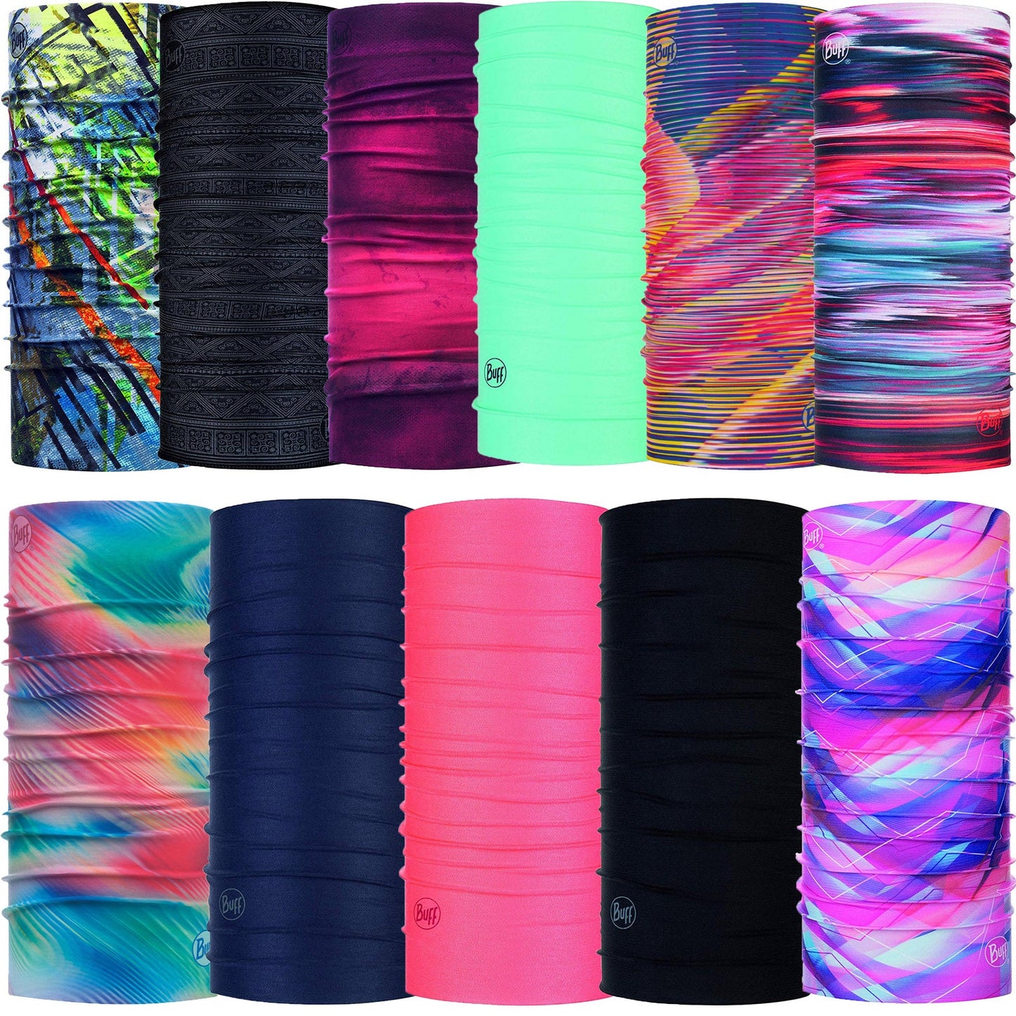 Buff Unisex Coolnet UV+ Multifunctional Bandana Tubular - Solid Forest - OS
