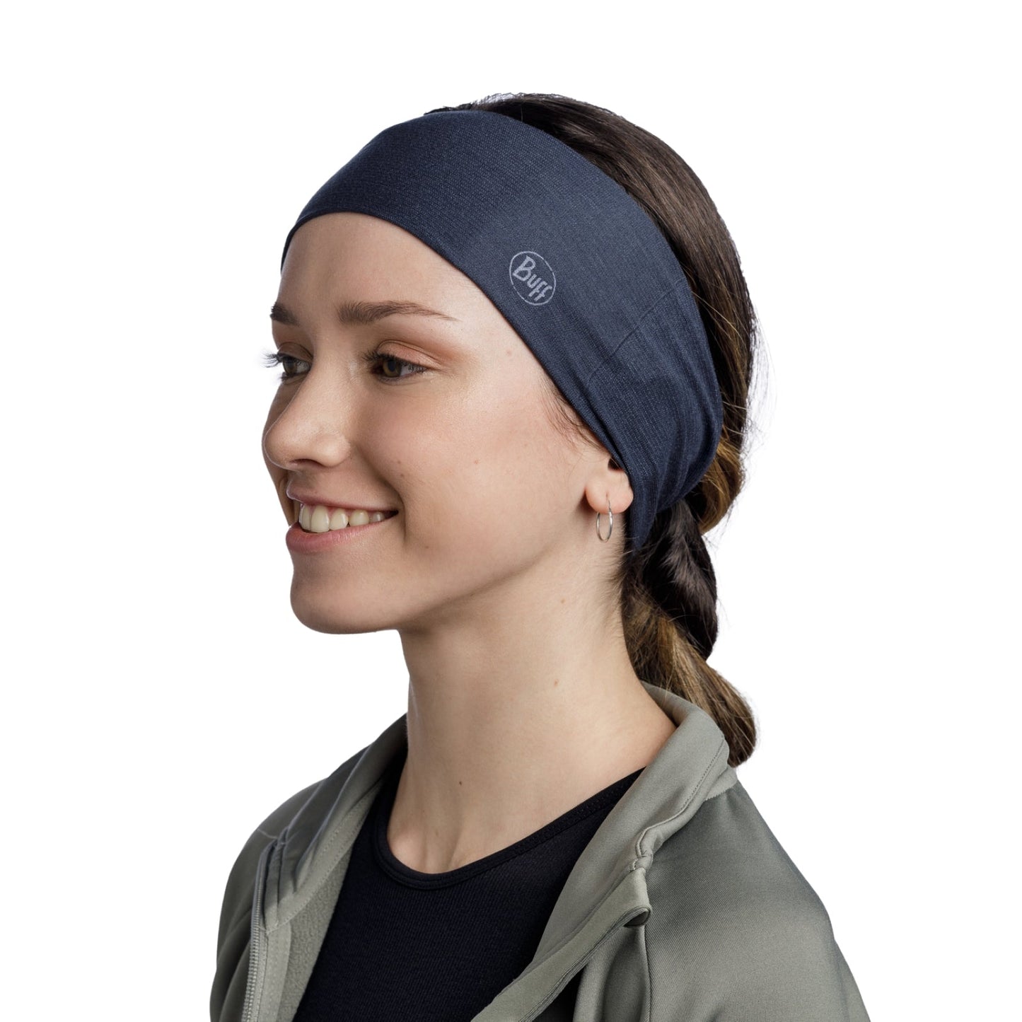 Buff Unisex CoolNet UV+ Headband - Solid Night Blue