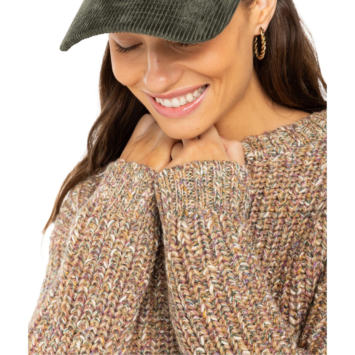 Billabong Womens Sunshine Relaxed Fit Cropped Jumper