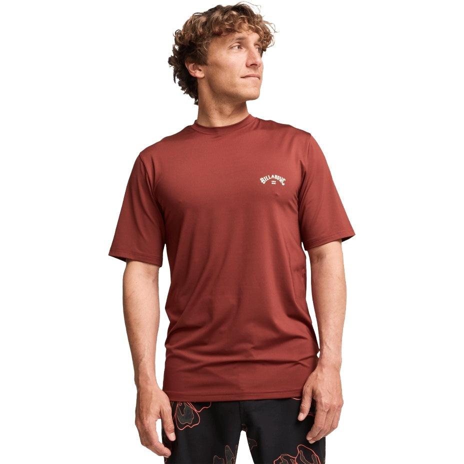 Billabong Mens Arch Wave 50+ UPF Short Sleeve Rash Vest
