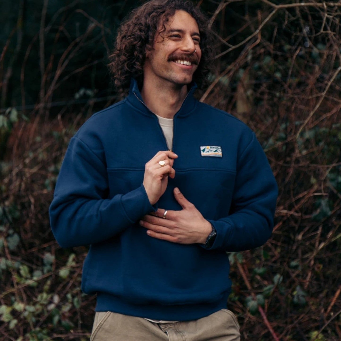 Bleubird Bracken Quarter Zip Sweatshirt