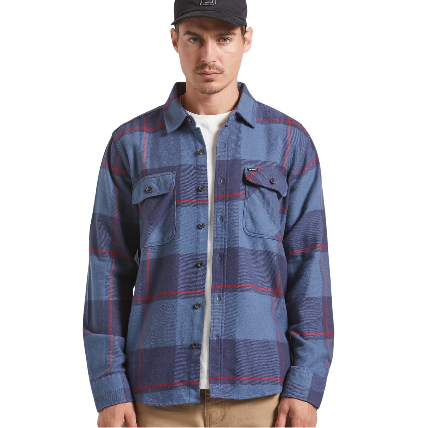Brixton Mens Bowery Flannel Shacket