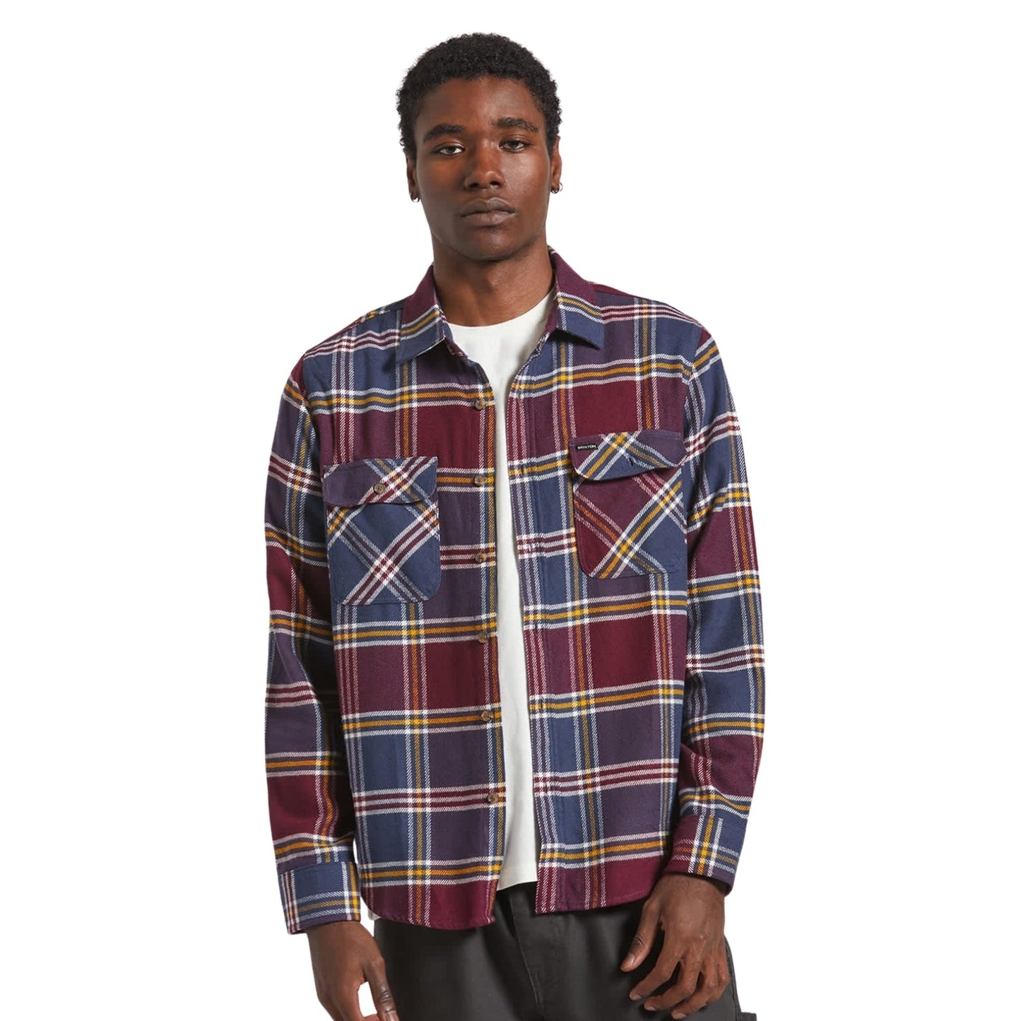 Brixton Mens Bowery Flannel Shacket
