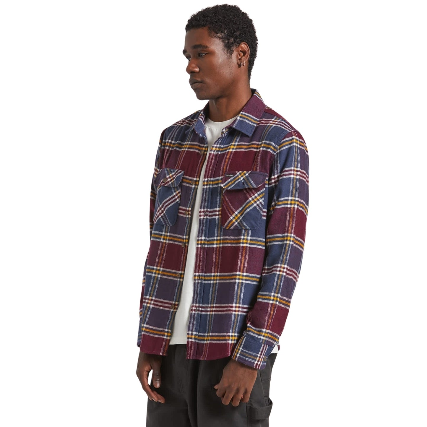 Brixton Mens Bowery Flannel Shacket