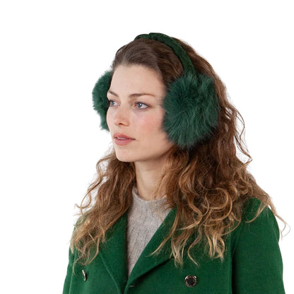 Barts Womens Faux Fur Cable Knit Earmuffs