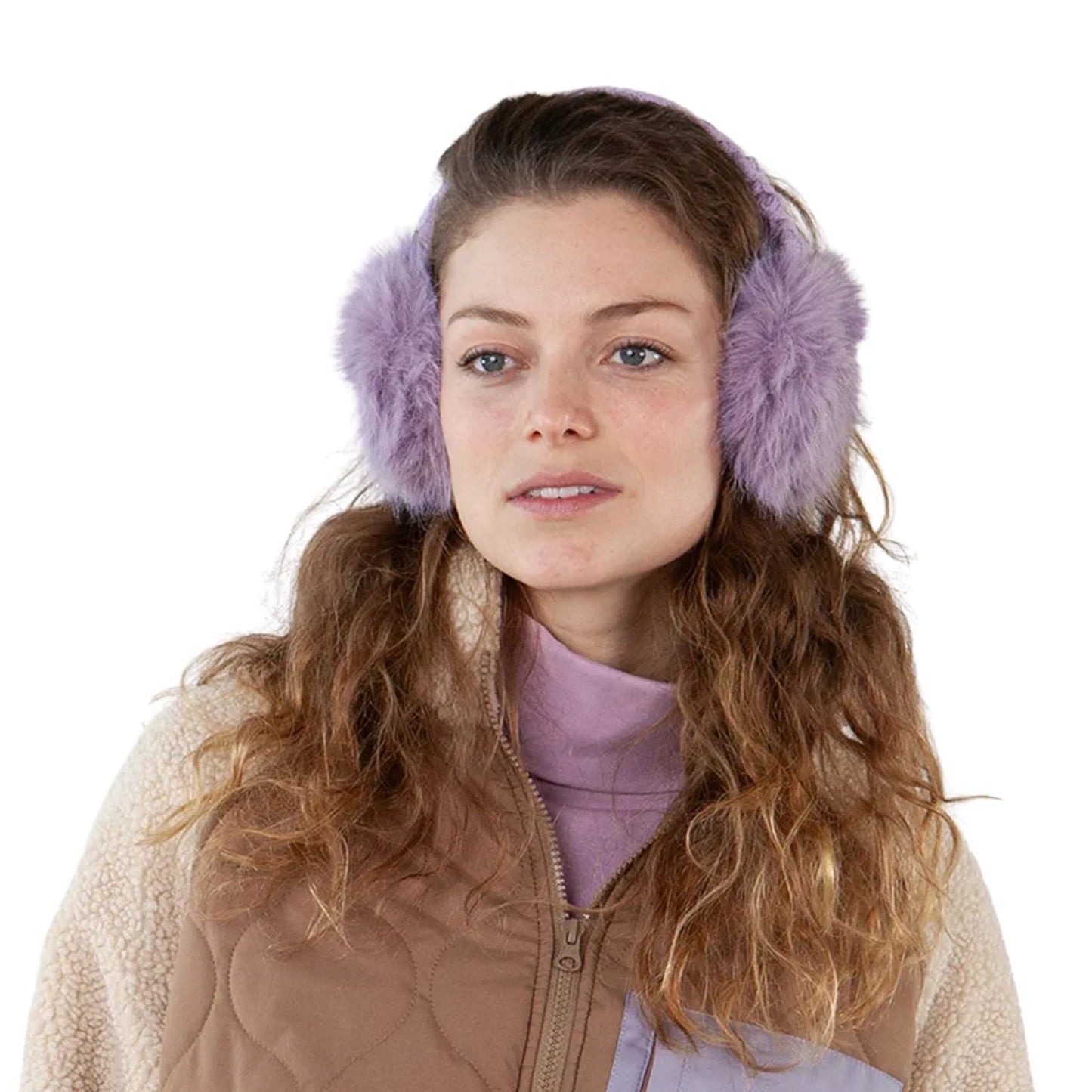 Barts Womens Faux Fur Cable Knit Earmuffs