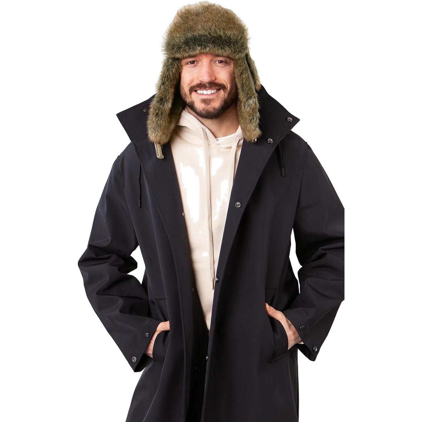 Barts Rib Cord Faux Fur Lining Strap Bomber Hat