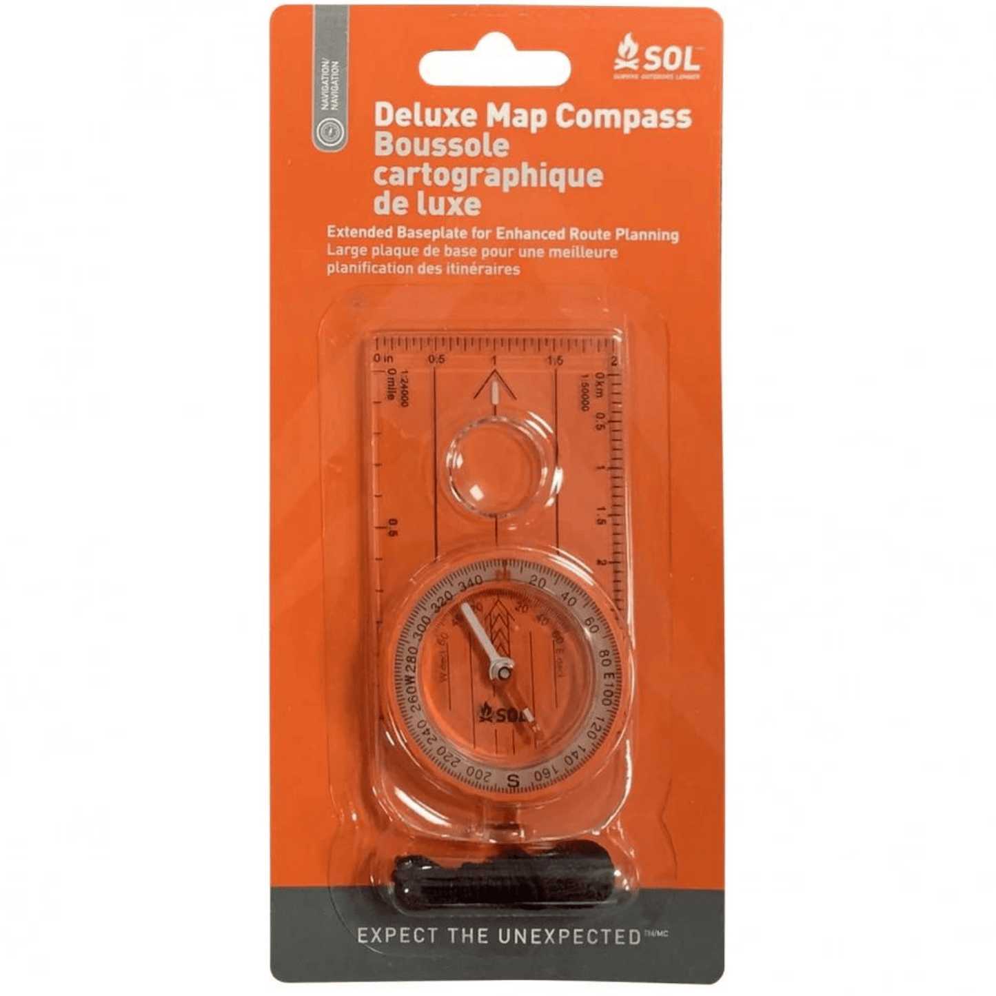Adventure Medical SOL® Deluxe Map Compass - Assorted - OS