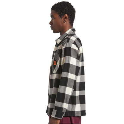 Brixton Mens Union Full Zip Flannel Bomber Jacket