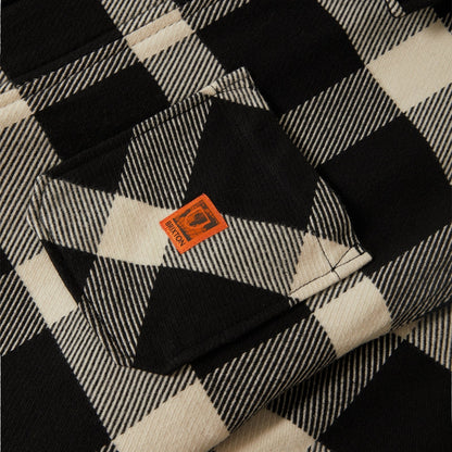Brixton Mens Union Full Zip Flannel Bomber Jacket