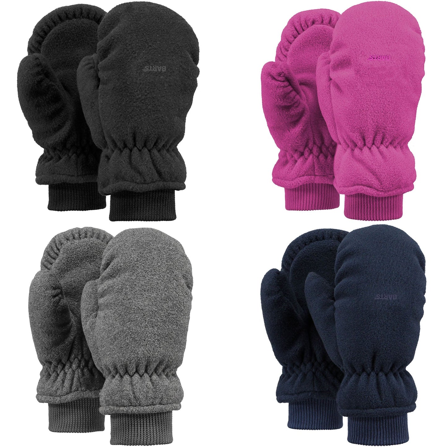 Barts Kids Childrens Fleece Elasticated Cuff Mittens