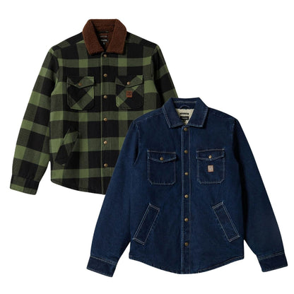 Brixton Mens Durham Sherpa Lined Bomber Jacket