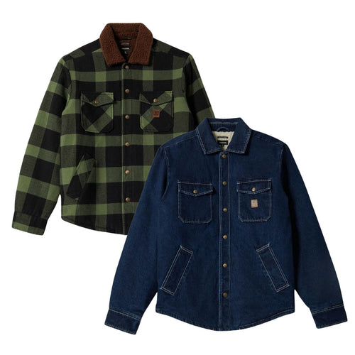 Brixton Mens Durham Sherpa Lined Bomber Jacket