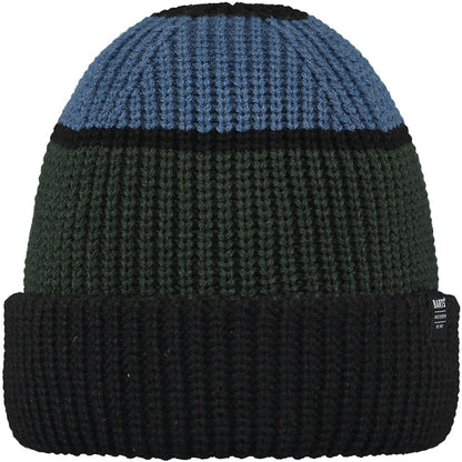 Barts Mens Breggy Stretchy Knitted Stripe Beanie Hat