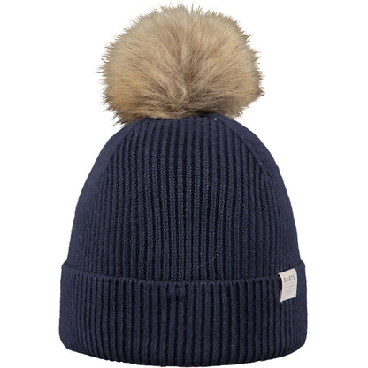 Barts Kids Cinder Faux Fur Pom Pom Knitted Bobble Hat