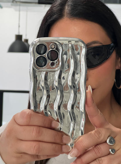 Keep Talking iPhone Case Silver