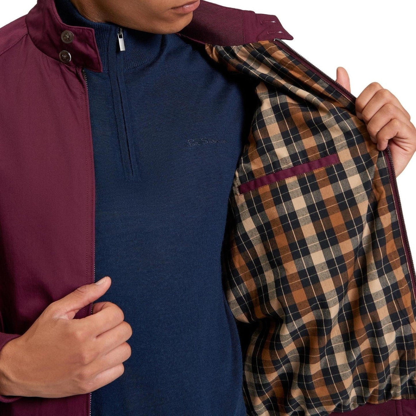 Ben Sherman Mens Signature Harrington Jacket