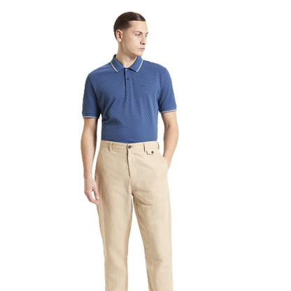 Ben Sherman Mens Chequerboard Textured Big & Tall Short Sleeve Polo Shirt