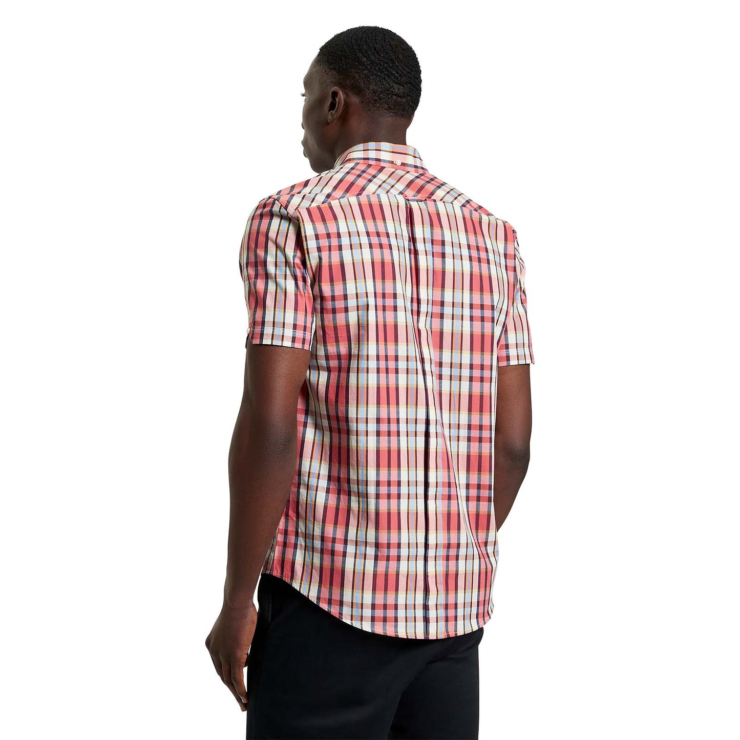 Ben Sherman Mens Irregular Check Short Sleeve Shirt