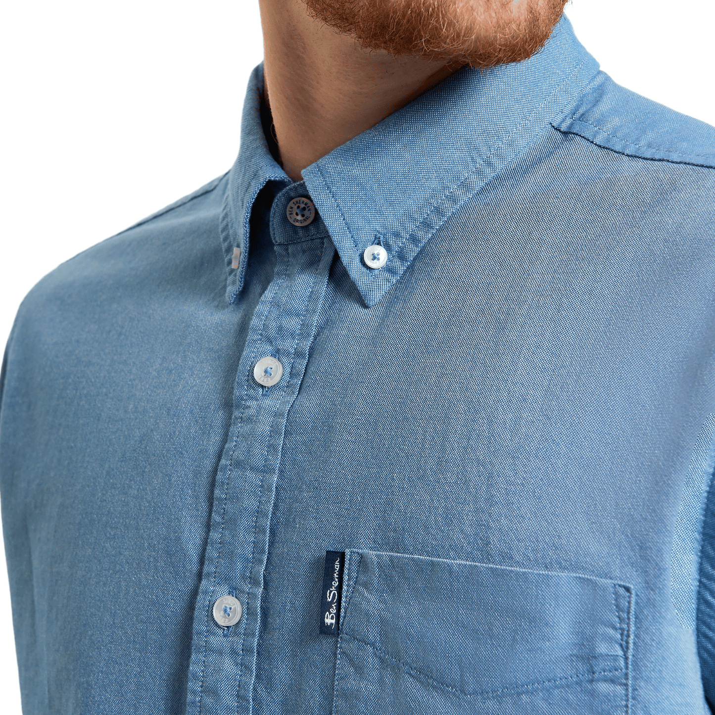 Ben Sherman Mens Signature Oxford Big & Tall Short Sleeve Shirt