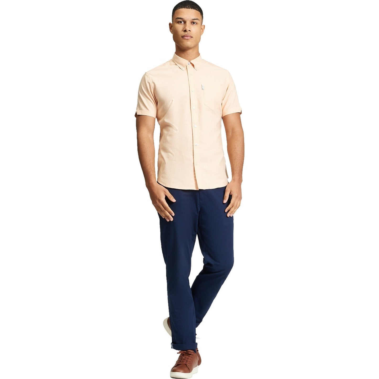 Ben Sherman Mens Signature Oxford Short Sleeve Shirt