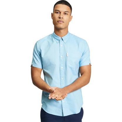 Ben Sherman Mens Signature Oxford Short Sleeve Shirt