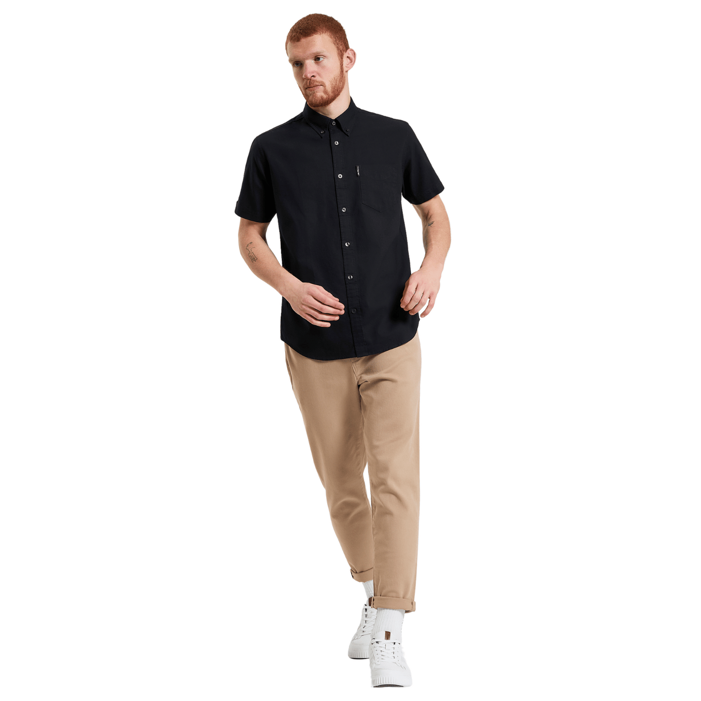 Ben Sherman Mens Signature Oxford Short Sleeve Shirt