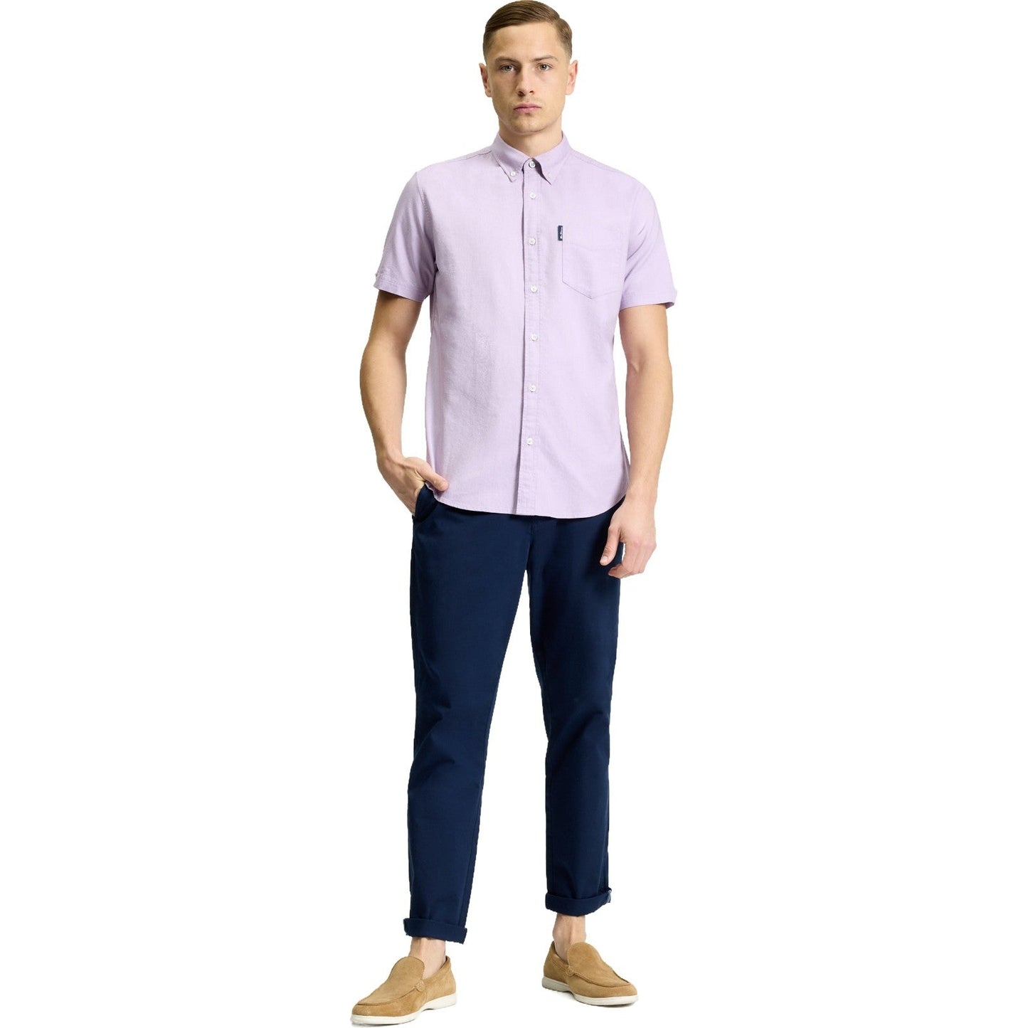 Ben Sherman Mens Signature Oxford Short Sleeve Shirt