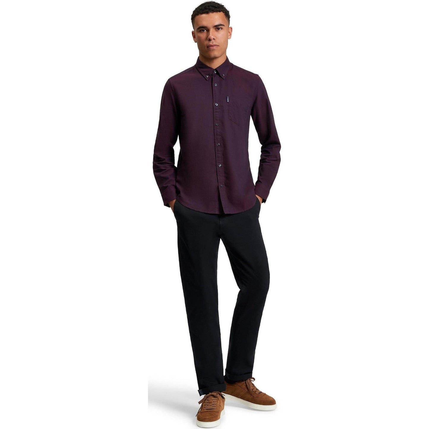 Ben Sherman Mens Signature Oxford Long Sleeve Shirt