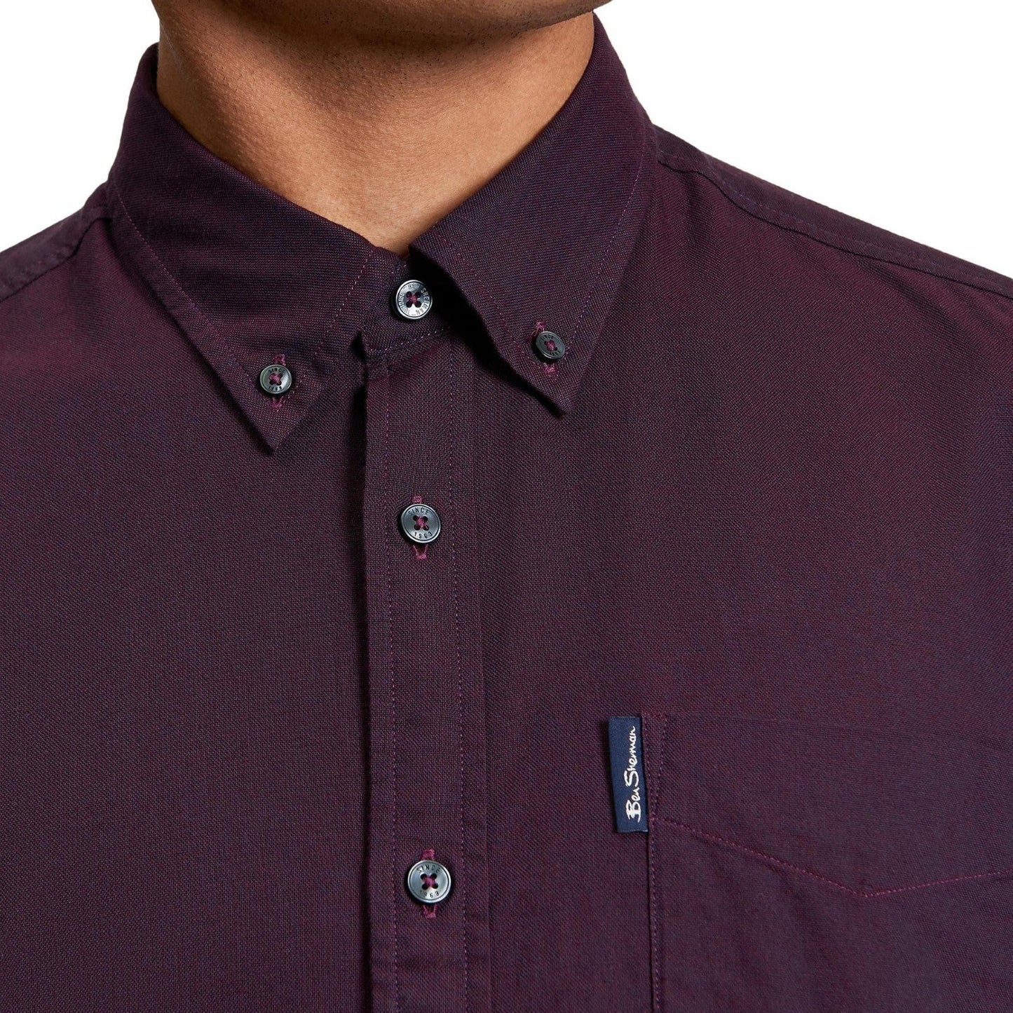Ben Sherman Mens Signature Oxford Long Sleeve Shirt