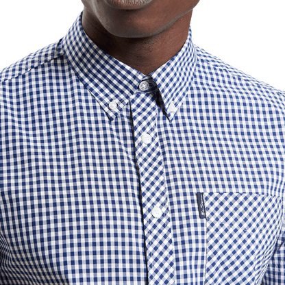 Ben Sherman Mens Signature Gingham Big & Tall Short Sleeve Shirt
