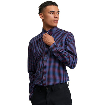 Ben Sherman Mens Signature Gingham Long Sleeve Shirt