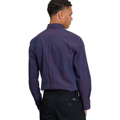Ben Sherman Mens Signature Gingham Long Sleeve Shirt