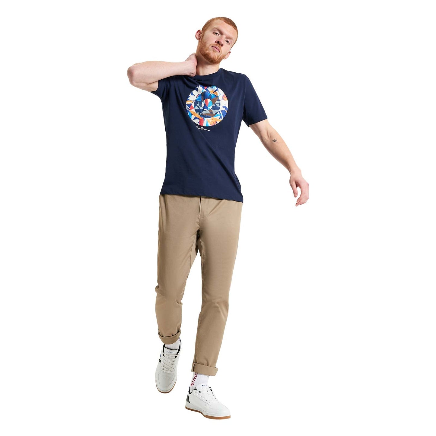 Ben Sherman Mens Tropical Target Short Sleeve T-Shirt