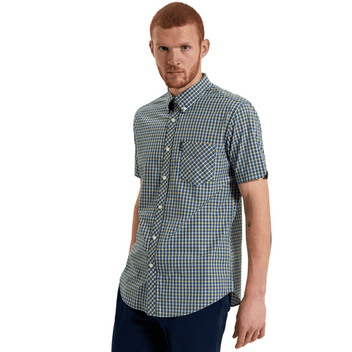 Ben Sherman Mens Signature House Check Big & Tall Short Sleeve Shirt