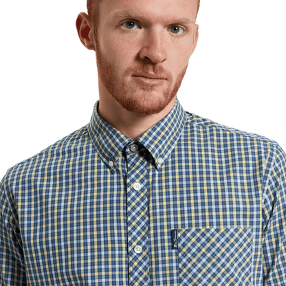 Ben Sherman Mens Signature House Check Big & Tall Short Sleeve Shirt