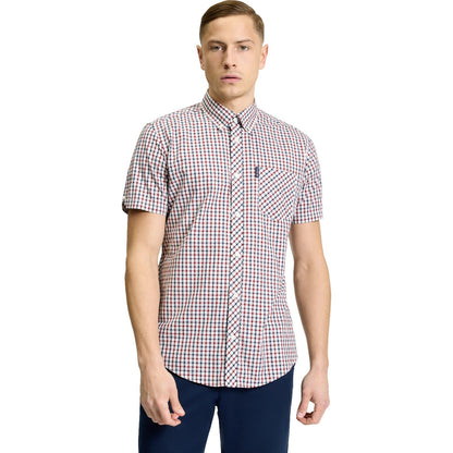 Ben Sherman Mens Signature House Check Short Sleeve Shirt
