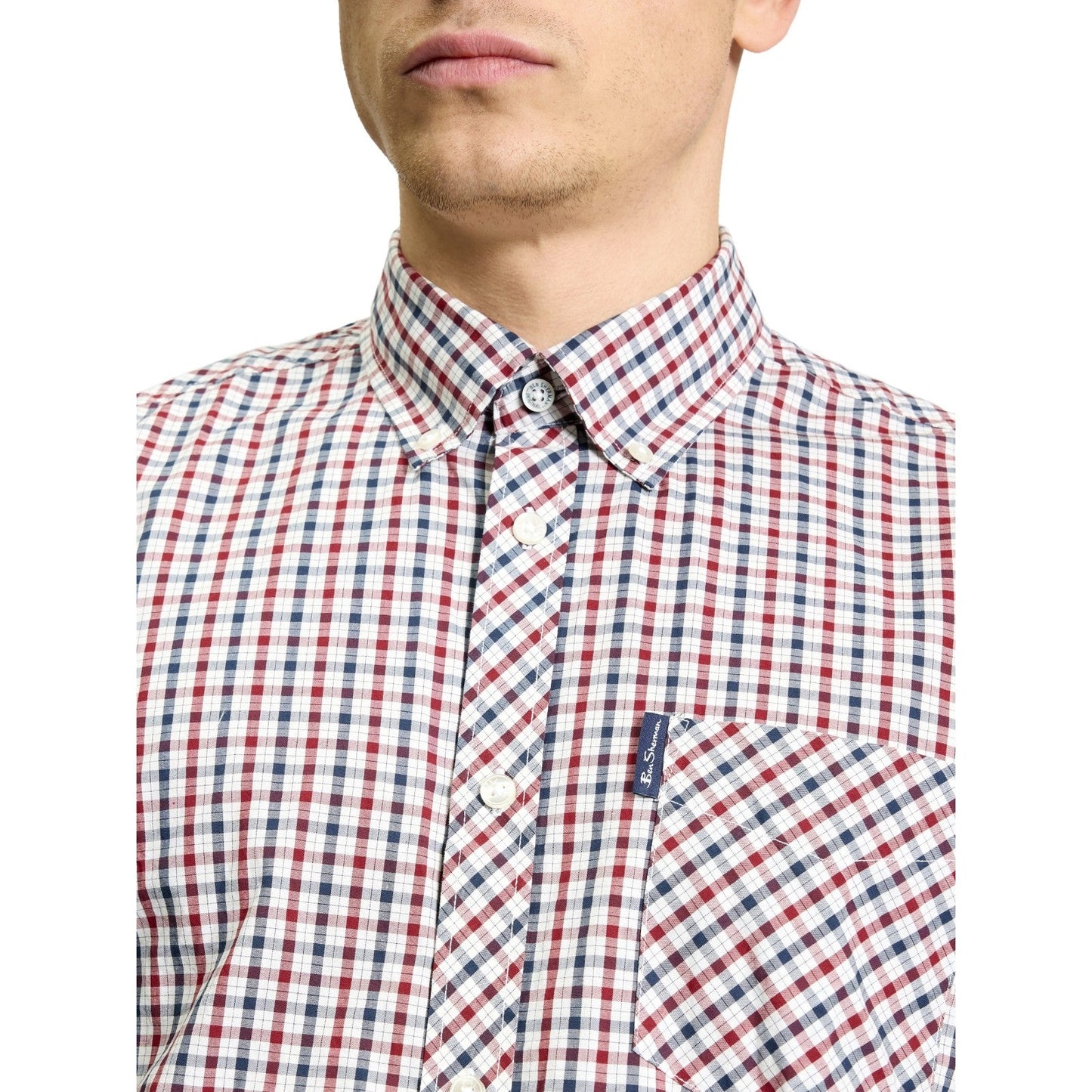 Ben Sherman Mens Signature House Check Short Sleeve Shirt