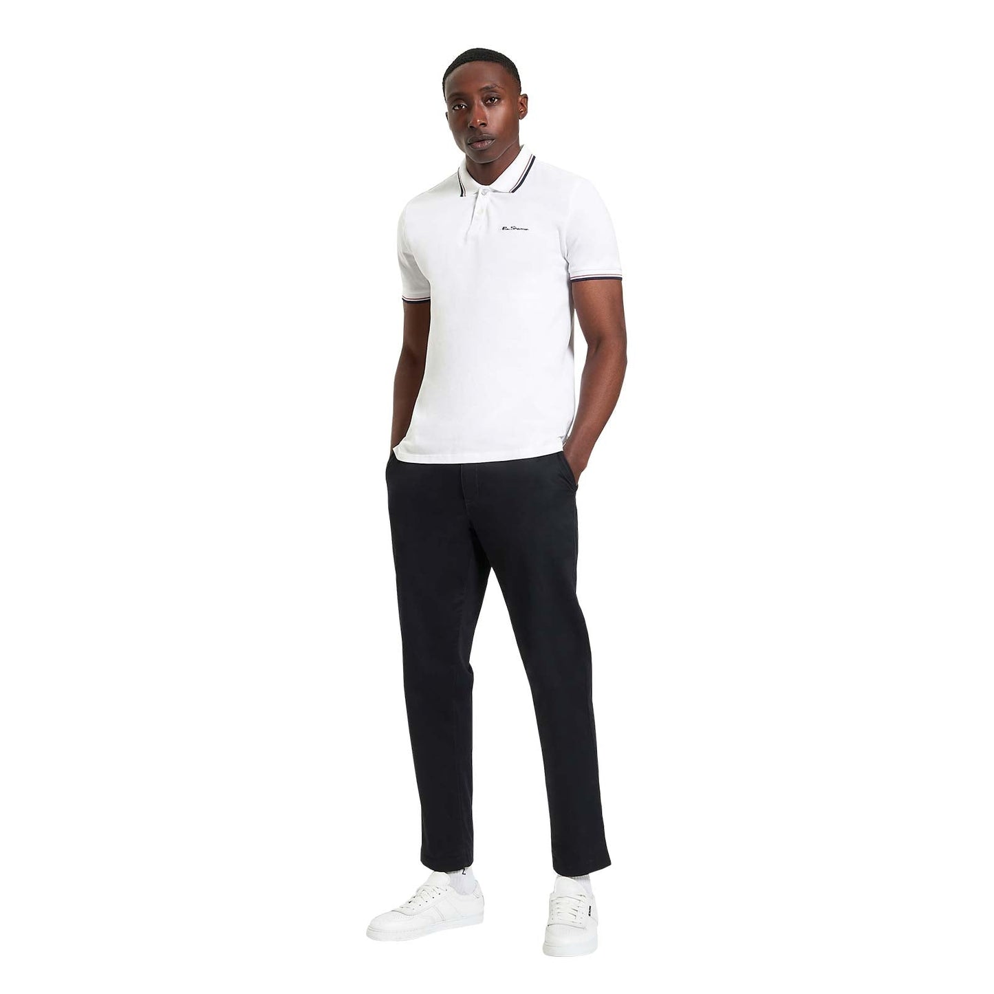 Ben Sherman Mens Signature Pique Short Sleeve Polo Shirt