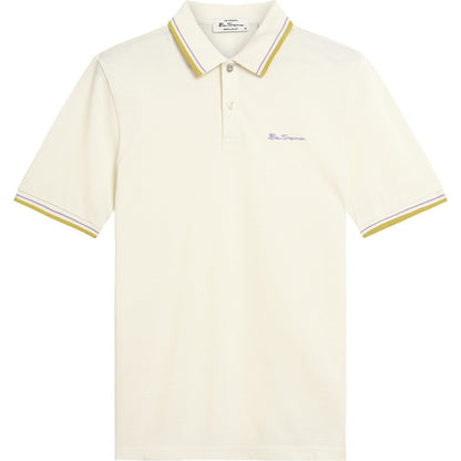 Ben Sherman Mens Signature Pique Short Sleeve Polo Shirt