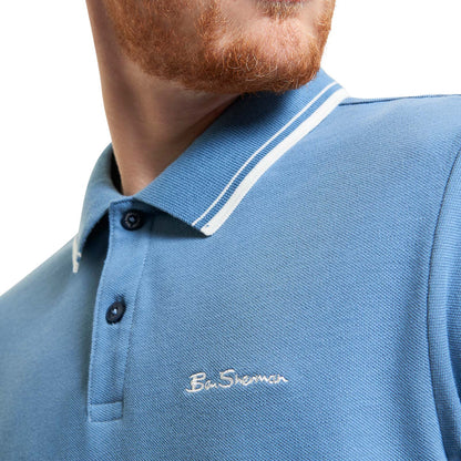 Ben Sherman Mens Signature Pique Short Sleeve Polo Shirt