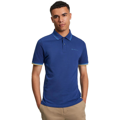 Ben Sherman Mens Signature Pique Short Sleeve Polo Shirt