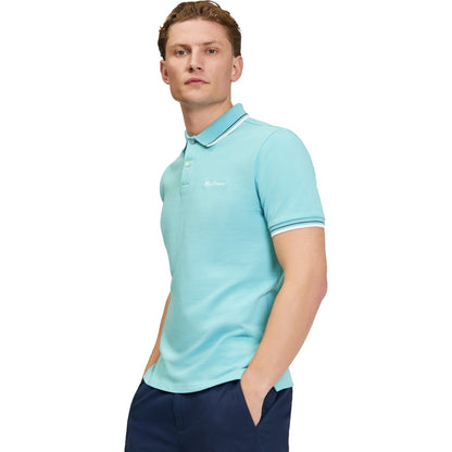 Ben Sherman Mens Signature Pique Short Sleeve Polo Shirt