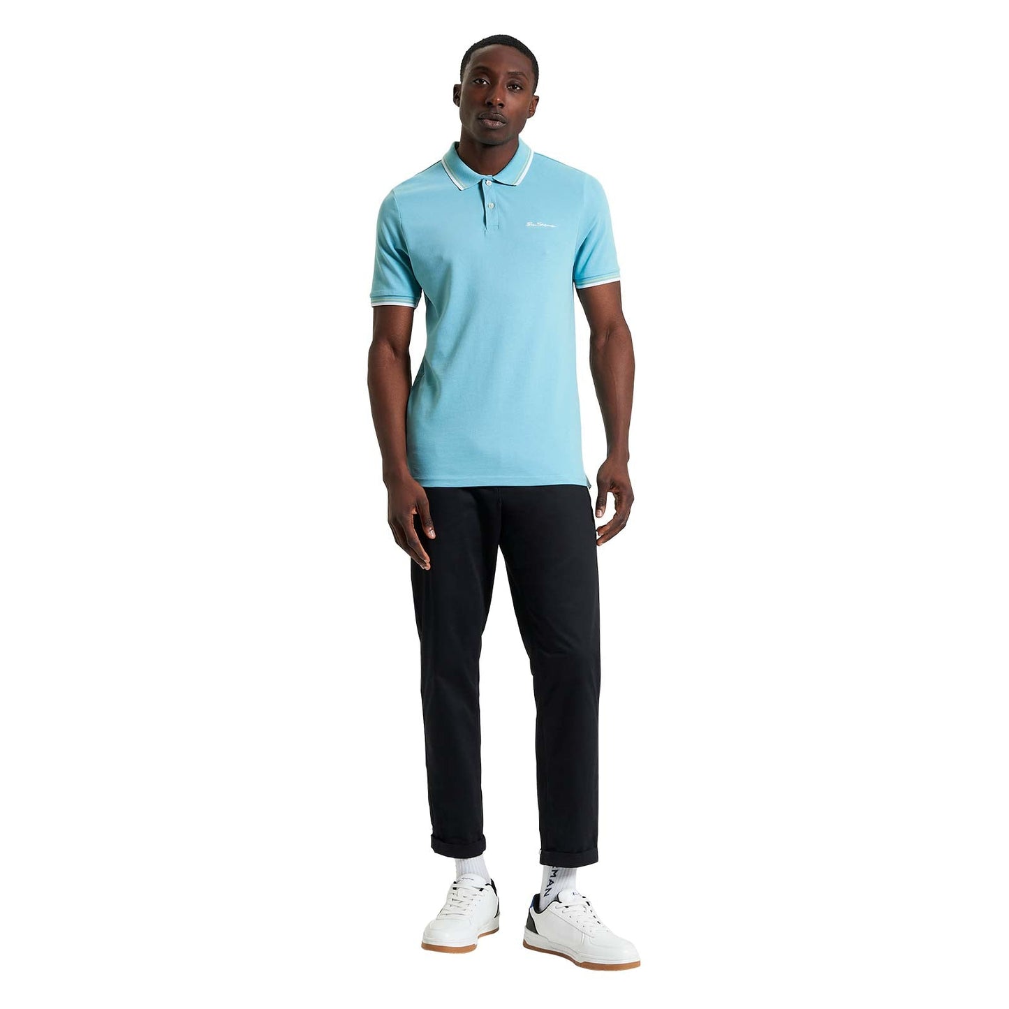 Ben Sherman Mens Signature Pique Short Sleeve Polo Shirt