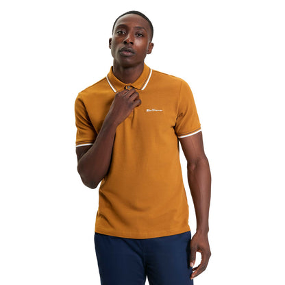 Ben Sherman Mens Signature Pique Short Sleeve Polo Shirt