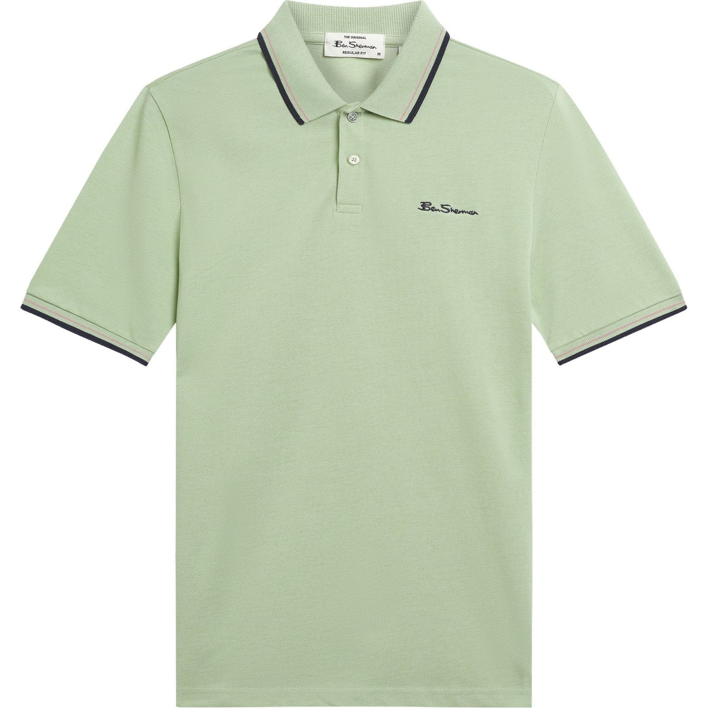 Ben Sherman Mens Signature Pique Short Sleeve Polo Shirt