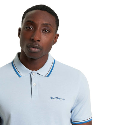 Ben Sherman Mens Signature Pique Short Sleeve Polo Shirt