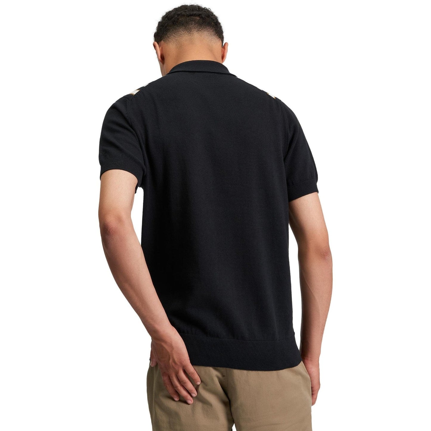 Ben Sherman Mens Placement Stripe Short Sleeve Polo Shirt